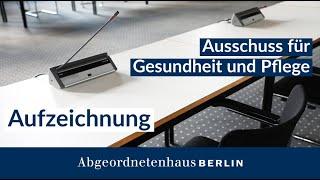 50. Sitzung des Ausschusses Gesundheit und Pflege am 03.03.2025