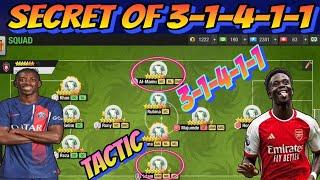 Secrets Behind 3-1-4-1-1 Formation in Top Eleven 2024 | New Tactic for 3-1-4-1-1 Formation