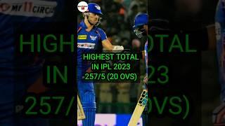 Highest total by LSG in IPL 2023 | PBKS vs LSG highlights #shorts #ytshorts #cricket #ipl2023