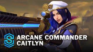 Arcane Commander Caitlyn Wild Rift Skin Spotlight