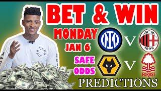 Football Prediction Today 06-01-2025 |  Betting tips Today | Mig predictions | Safe Investments