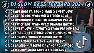 DJ SLOWBASS TERBARU 2024 || DJ APT ROSE FT. BRUNO MARS X SWEET LOVE || DJ EST CE QUE M'AINMES VIRAL