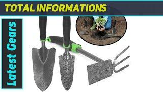 WilFiks Garden Tool Set: Best Heavy Duty Carbon Steel Gardening Kit