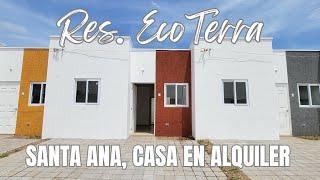 Nuevo Proyecto Res. EcoTerra  | Casa en alquiler,  Santa Ana  | Cerca de Restaurante Denny's.