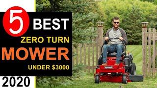 Best Zero Turn Mower 2020-21  Top 5 Best Zero Turn Mower under 3000 Dollars