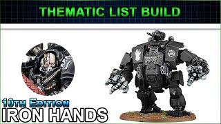 The Flesh is WEAK!  - Iron Hands Thematic List Build 10th Edition Warhammer 40k