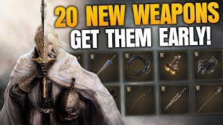 Elden Ring Shadow of the Erdtree - 20 NEW Weapons You Can Get Without Killing Any Bosses!