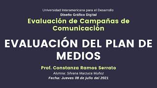 Evaluación del Plan de Medios