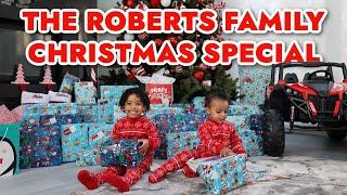 OPENING PRESENTS ON CHRISTMAS MORNING WITH THE ROBERTS FAMILY!!