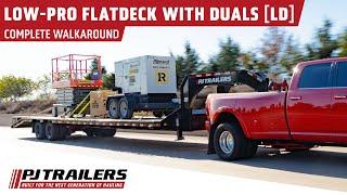 PJ Trailers Low-Pro Flatdeck With Duals (LD)