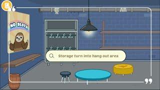 TURNING THE STORAGE ROOM INTO A HANG OUT PLACE IN TOCA LIFE WORLD | TOCA BOCA MAKEOVER