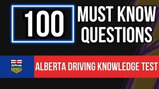 Alberta Driving Knowledge Test Book 2024 (100 Must Know Questions)