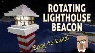 Minecraft ROTATING LIGHTHOUSE BEACON - Easy to Build!