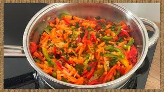 Всё гениальное - просто! Тушеная МОРКОВЬ с болгарским перцем/Stewed CARROTS with bell pepper