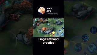 how to practice ling fasthand | Day 7 #mlbb #icarry #ml #levimlbb