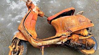 FUll Restoration 50 years old vespa 150cc motorcycles | repair restore vespa lx rusty motorcycles