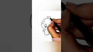 Easy simple art | Basic drawing | cute drawings #shorts