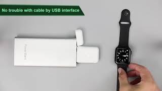 New Wireless Power Bank For Apple Watch 1000mah Portable Battery Charger Case For Apple Watch
