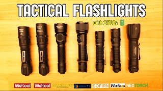 Tactical 21700 Flashlights 2024  GIVEAWAY(Weltool vs Sofirn vs Nitecore vs Brinyte vs Wurkkos)