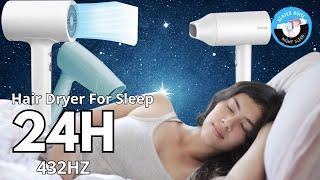 Healing Insomnia - Hair dryer Sound To Deep Sleep | 432hz And 528hz Noises - No Ads