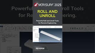 Verisurf 2025 - Feature Highlights - Roll and Unroll #shorts #verisurf