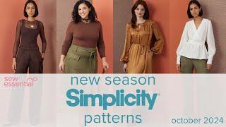 New Season Simplicity Patterns - October 2024