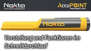 Der Nokta AccuPoint Pinpointer und seine Funktionen schnell vorgestellt.