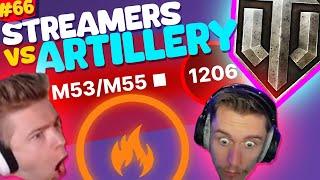 #66 Streamers vs Artillery | World of Tanks Funny Moments