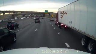 MISL Transport aggressive reckless truck driving passing on ramps & tailgating