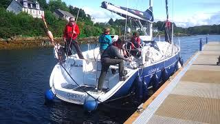 RYA Day Skipper : Boat Handling - Spronging in Tarbert Harbour