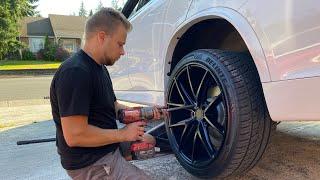 Установка пружин на БМВ￼ Lowering BMW X5 on Eibach Springs