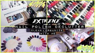 EXTREME NAIL POLISH DECLUTTER + ORGANIZATION | The Beauty Vault