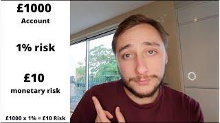 How to risk only 1% Forex Trading - matttomillion - £1000 - £1million