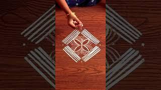 5*1 Simple rangoli design 
