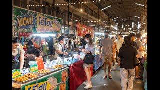 [4K] "Tao Poon Market" a local fresh market on the evening close to MRT Tao Poon station