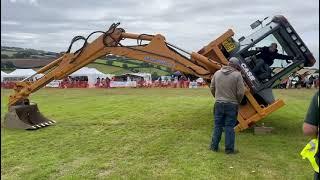 12 Year Old Bradley Gilbert Backhoe Loader Egg Cracking Stunt 2024