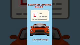 Learning License Rules in India | AutoTechGarage #shorts #learninglicense #rules #shortsvideo #trend