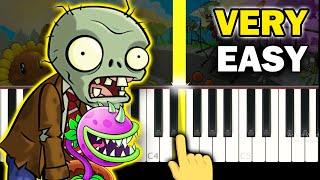 PLANTS vs ZOMBIES - Grasswalk - VERY EASY Piano tutorial