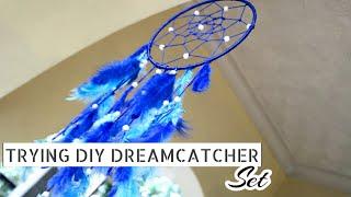 TRYING OUT DIY DREAMCATCHER SET OFF OF AMAZON | bl&f