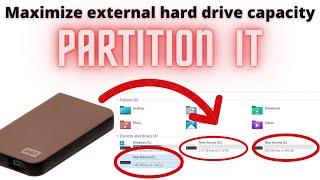 How to partition external hard drive I Create partition in external hard drive I Hard disk partition