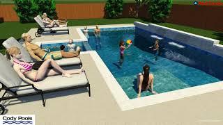 Rivas Pool - Designed by Zach Johnson - Cody Pools