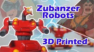 Daimos Mini Action vs Zubanzer Robots 3D Printed Review