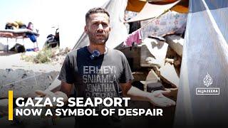 Gaza's seaport becomes makeshift hell for displaced fleeing Israeli bombs