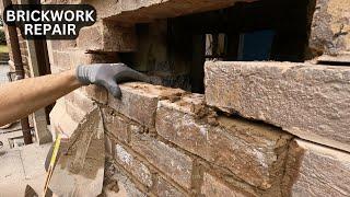 Repairing Hole in a Wall - Bricklaying- #construction #bricklayer #building #work