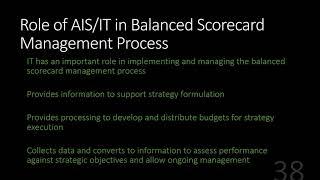 Managing the Balanced Scorecard