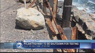 Portion of Piilani Hwy. to close as county checks damage to road