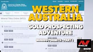 Gold Prospecting Adventure in Western Australia 2024 - How to Apply for Mining Permits