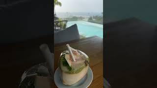 Pina colada In a #coconut #pattaya  Thailand #rootop #swimmingpool at x2 Vibe #blacktravel