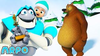 Trophy Time - Watch Out for the BEAR !!!! | ARPO the Robot | Funny Cartoons For Kids