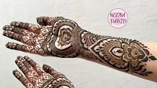 Simple and Easy Bridal Mehndi Design 2022 | Heena Vahid.